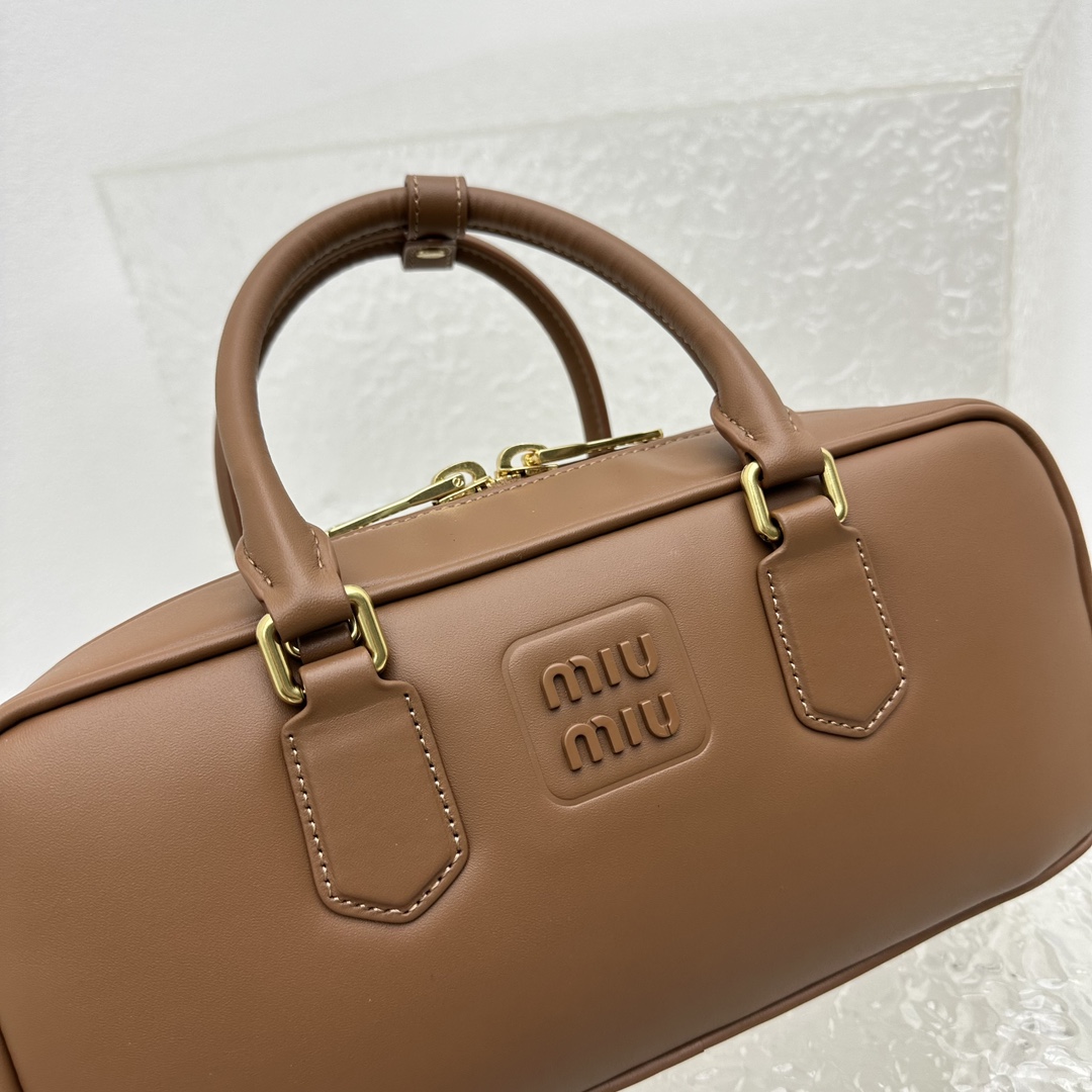 Miu Miu Arcadie leather bag - DesignerGu