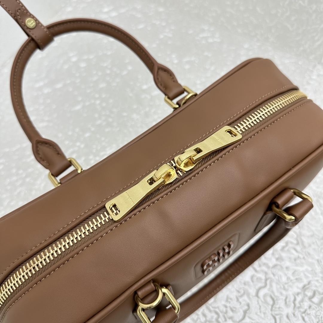 Miu Miu Arcadie leather bag - DesignerGu