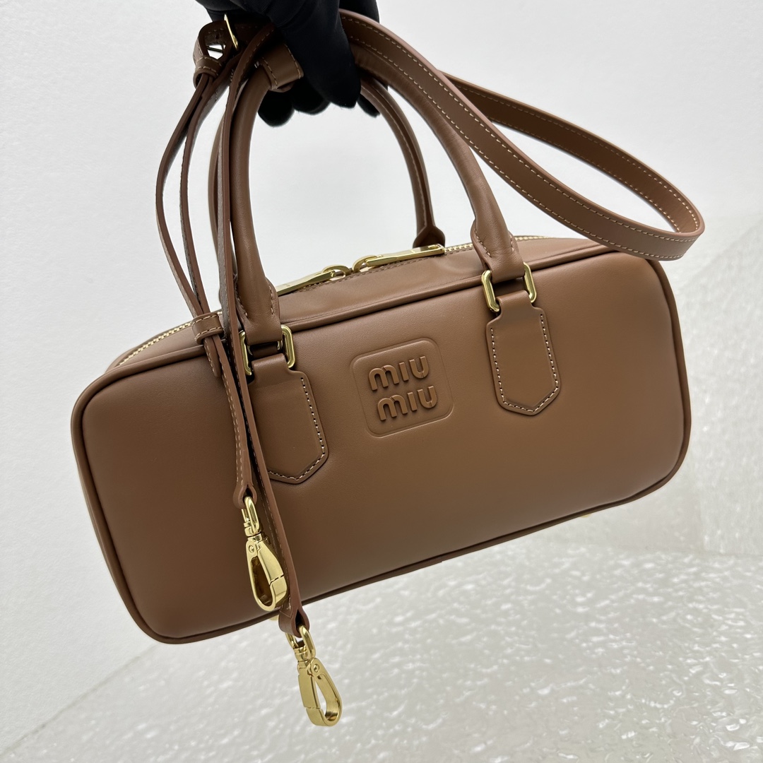 Miu Miu Arcadie leather bag - DesignerGu