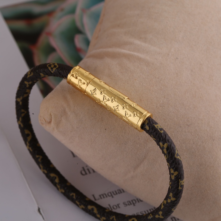 Louis Vuitton Brown Monogram Bracelet - DesignerGu