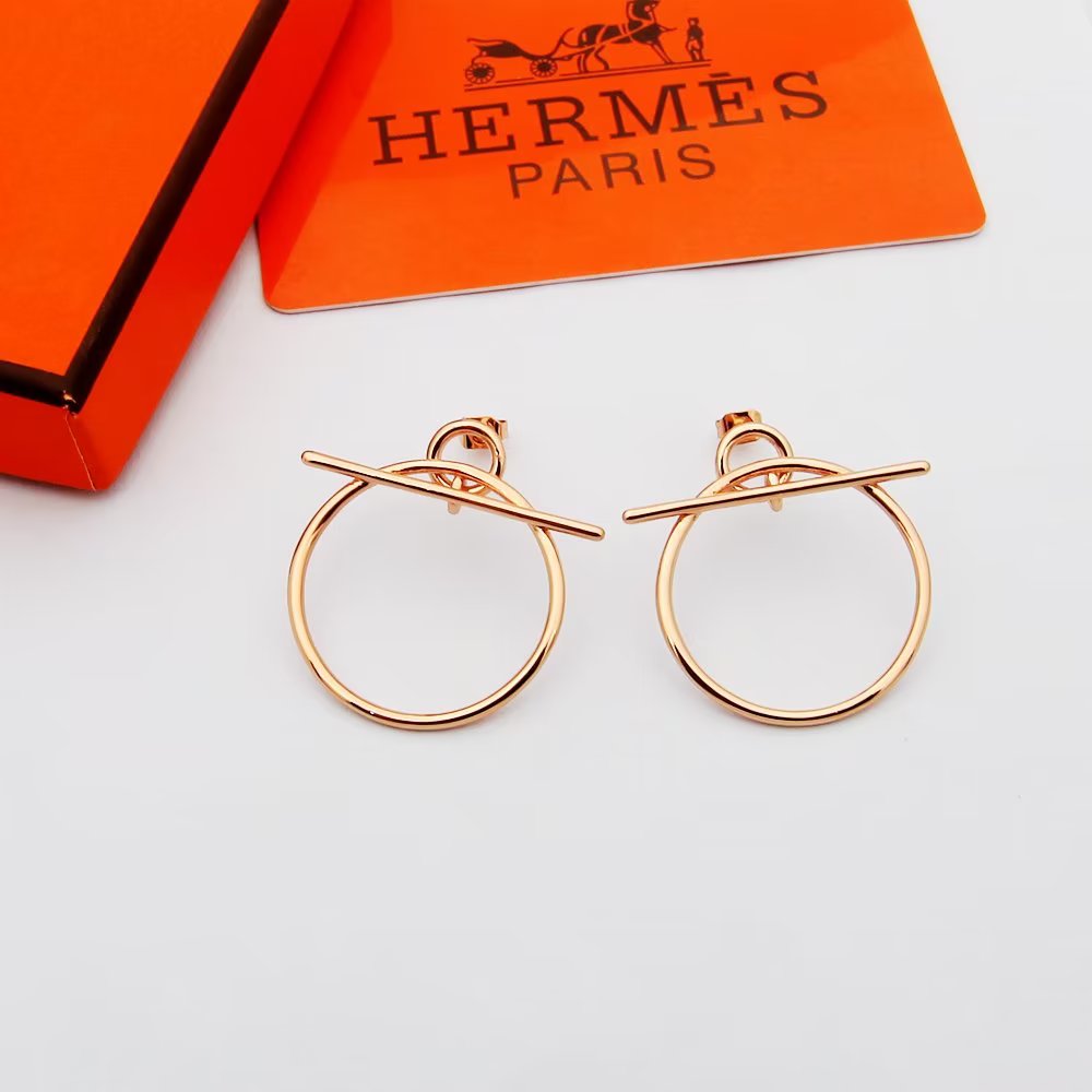 Hermes Loop Earrings, Small Model - DesignerGu