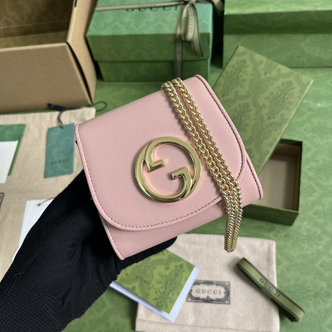 Gucci Blondie Medium Chain Wallet(12.5-11-2.5cm) - DesignerGu