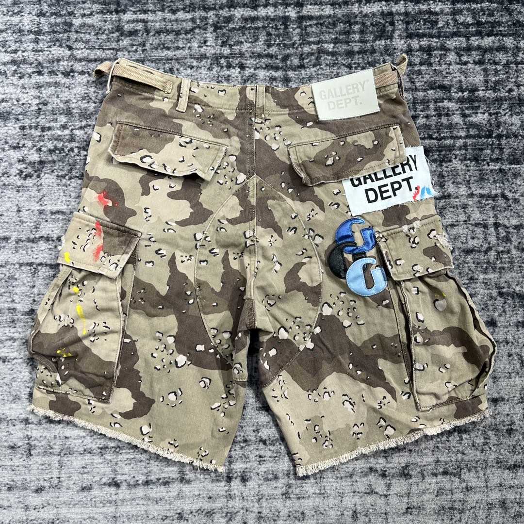 Gallery Dept G Patch Camo Cargo Shorts   630 - DesignerGu