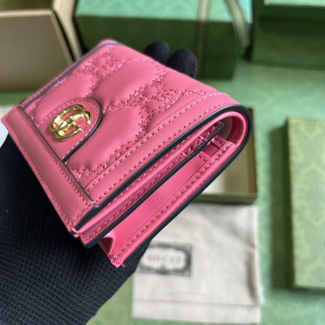 Gucci GG Matelasse Card Case Wallet - DesignerGu