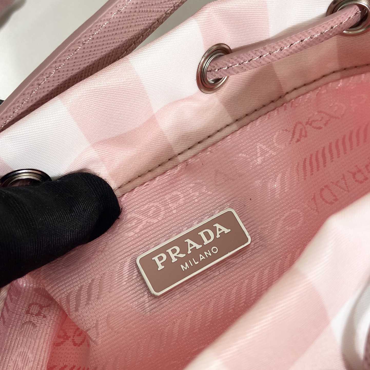 Prada Duet printed Re-Nylon bag - DesignerGu