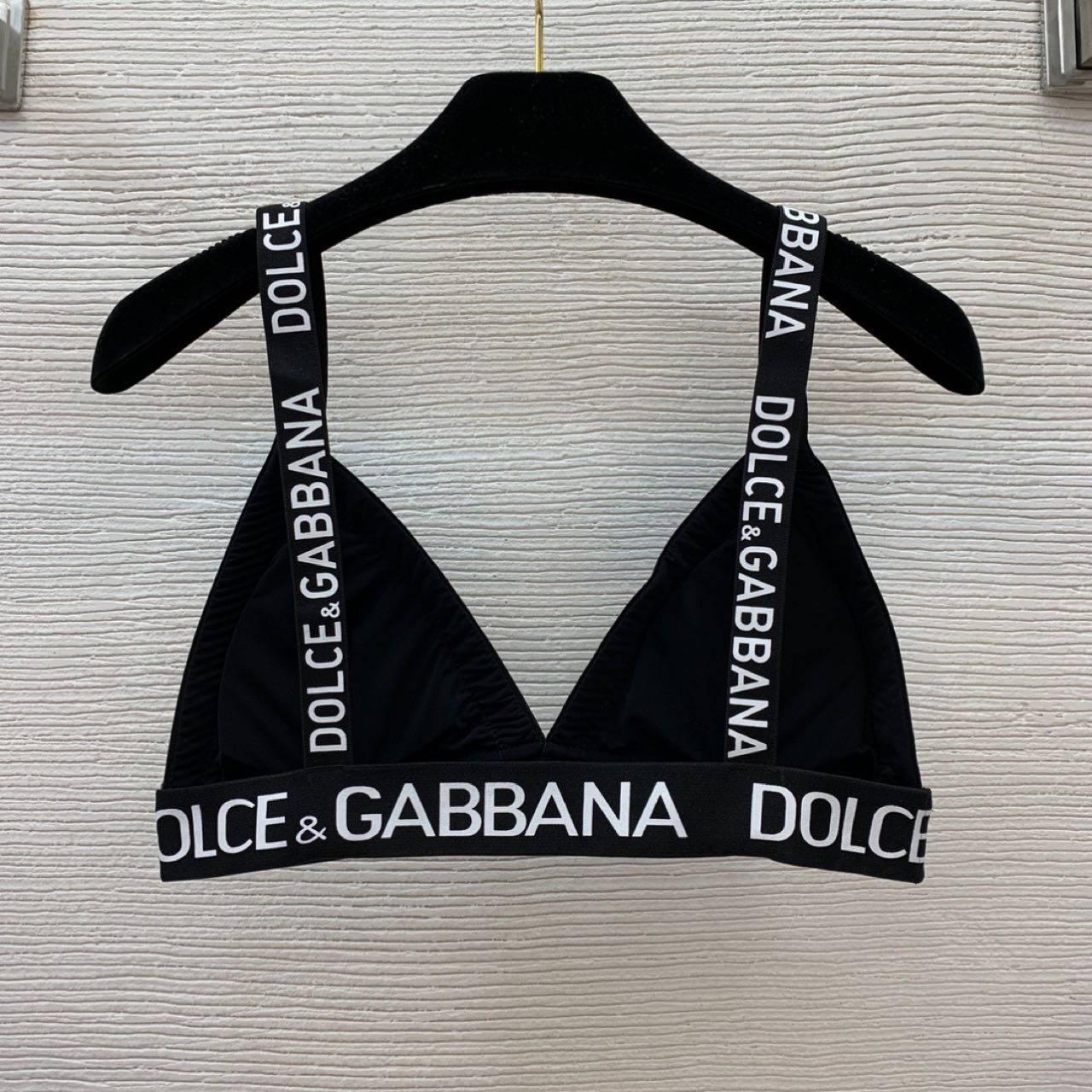 Dolce & Gabbana Crystal mesh triangle Bra & Briefs  - DesignerGu