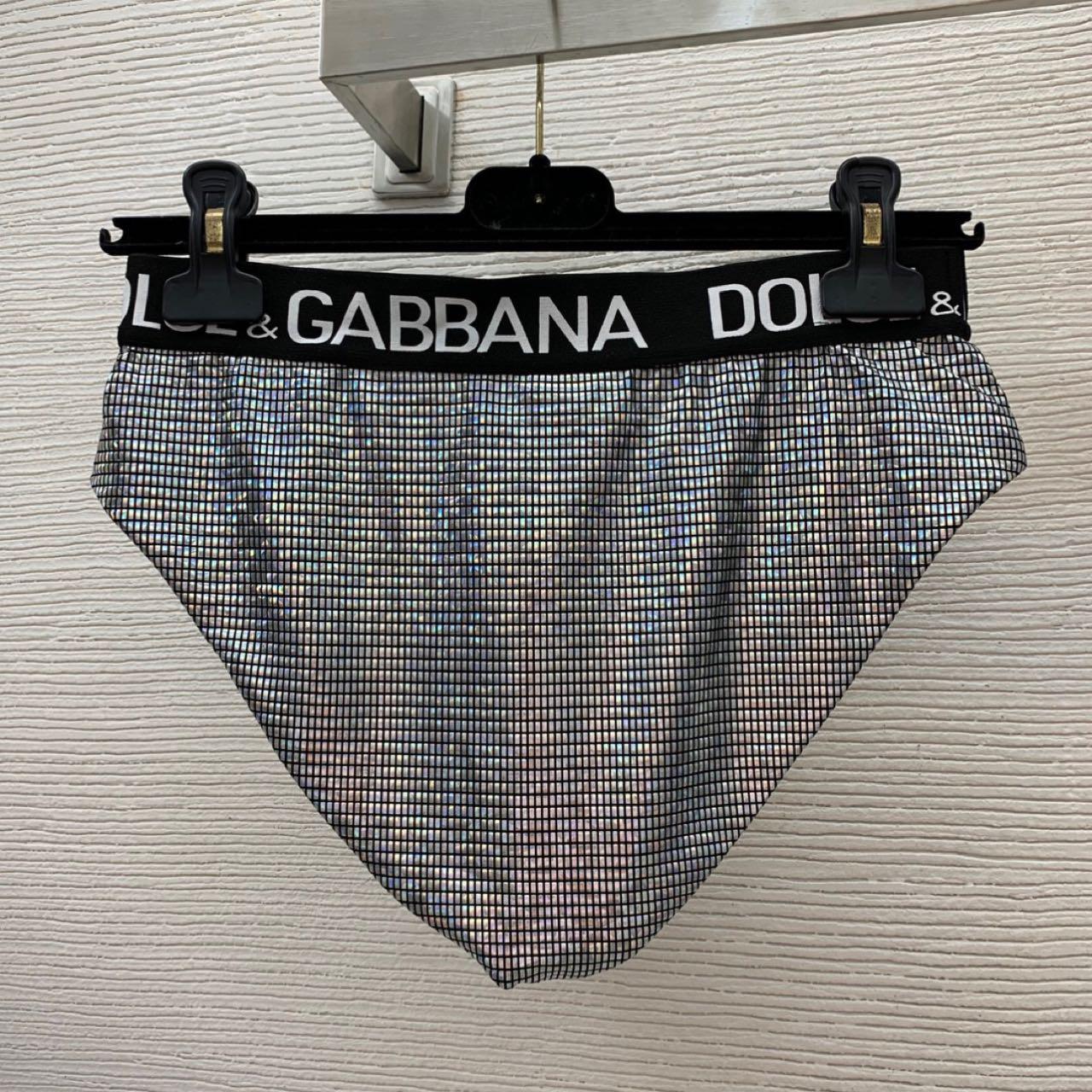 Dolce & Gabbana Crystal mesh triangle Bra & Briefs  - DesignerGu