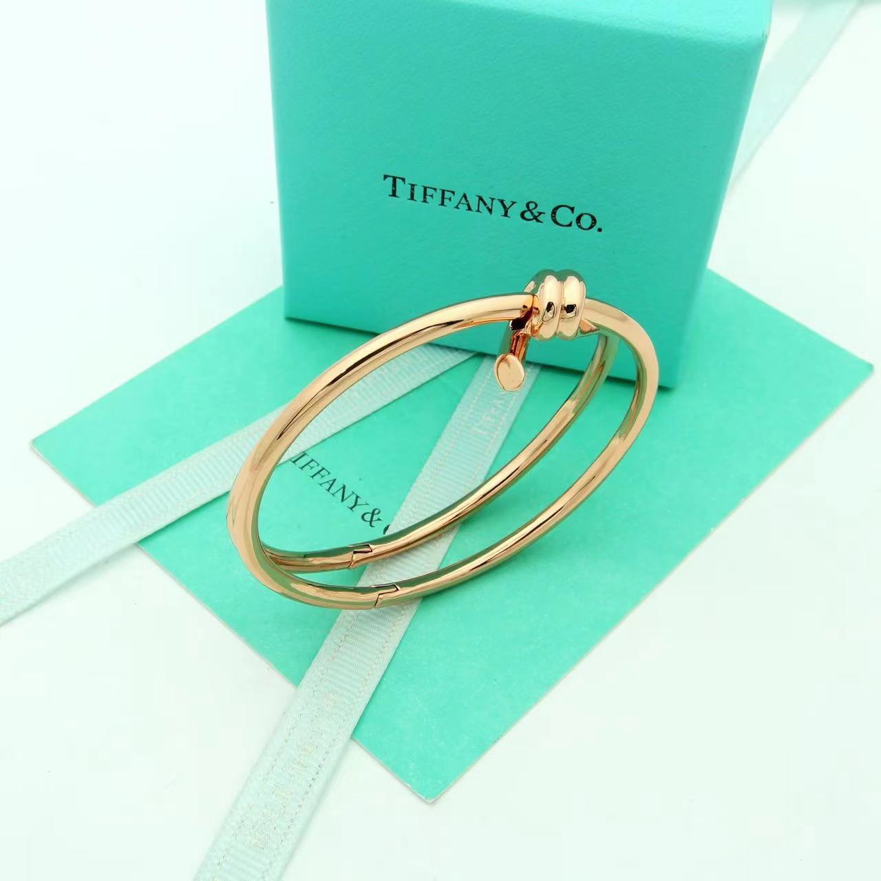 Tiffany&CO Tiffany Knot Double Row Hinged Bangle  - DesignerGu