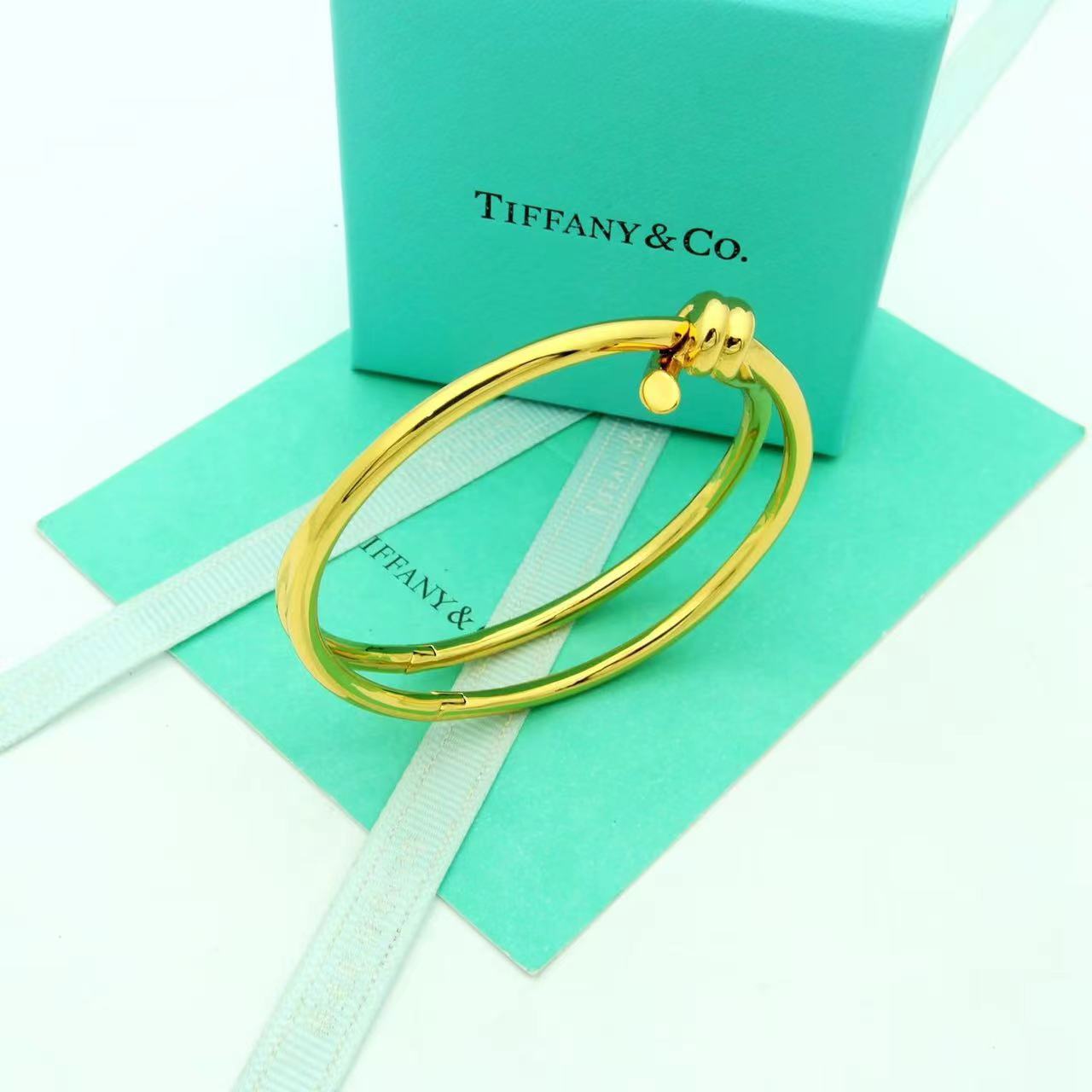 Tiffany&CO Tiffany Knot Double Row Hinged Bangle  - DesignerGu