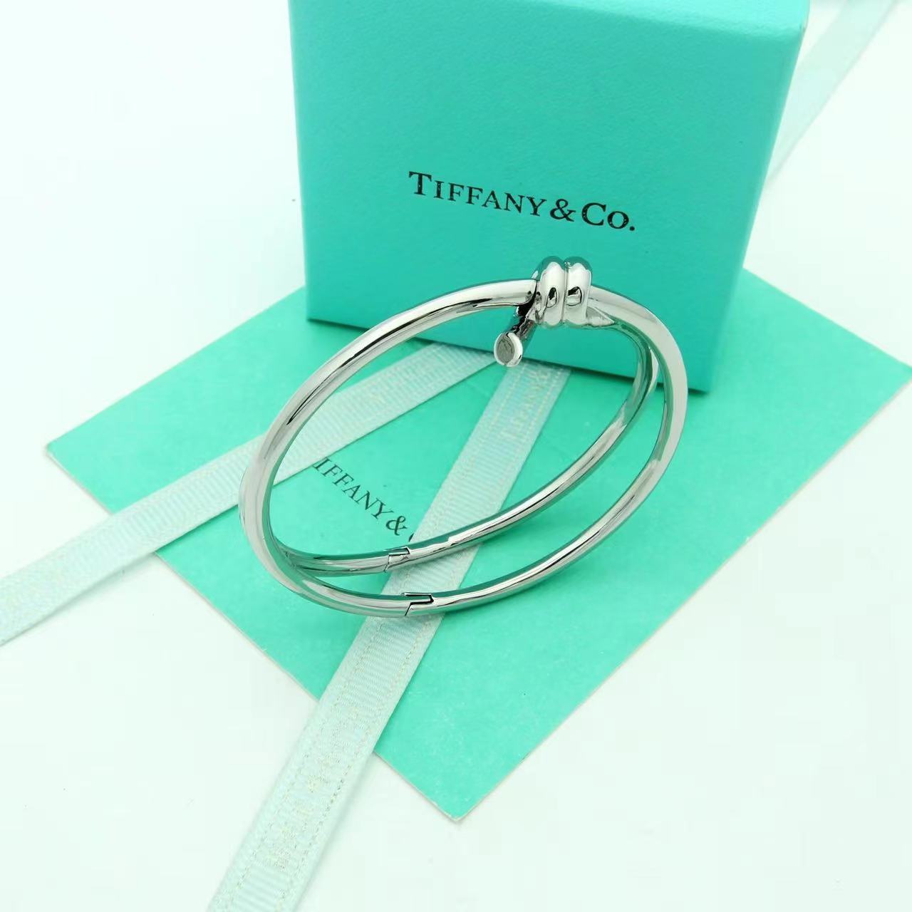 Tiffany&CO Tiffany Knot Double Row Hinged Bangle  - DesignerGu