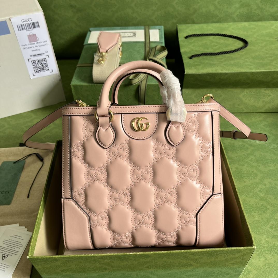 Gucci GG Matelasse MIni Top Handle Bag  (23x 22x 10cm) - DesignerGu