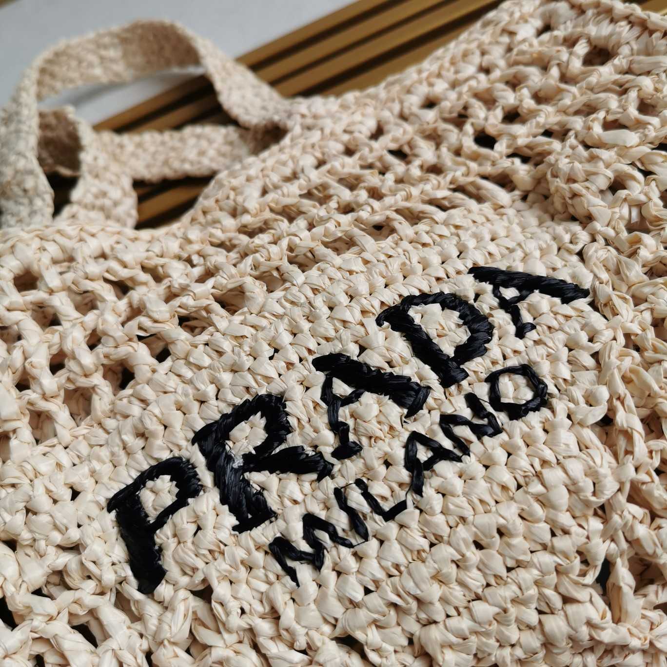 Prada Crochet Tote Bag - DesignerGu