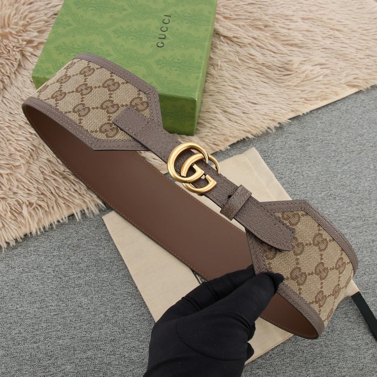 Gucci GG Marmont Wide Belt - DesignerGu