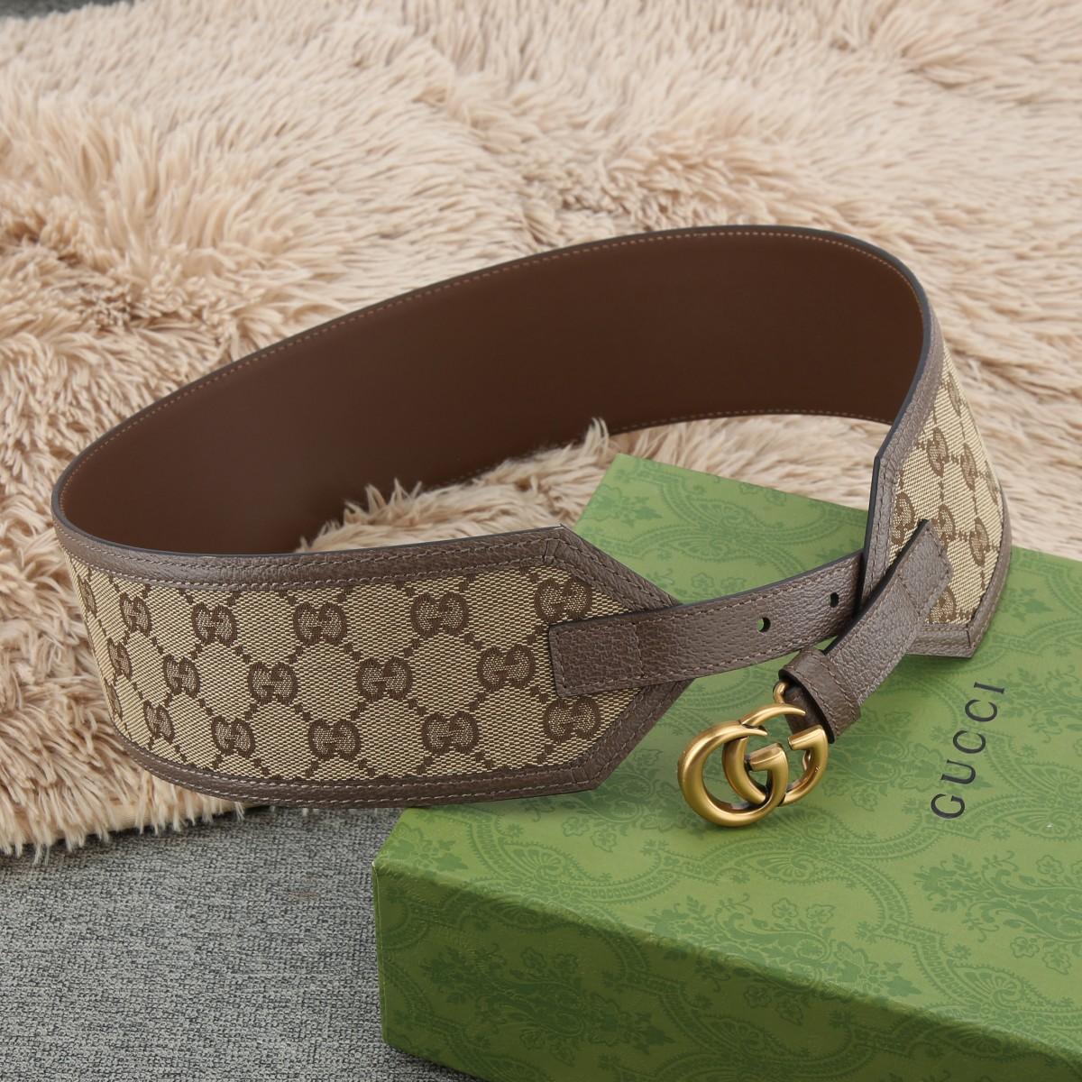 Gucci GG Marmont Wide Belt - DesignerGu