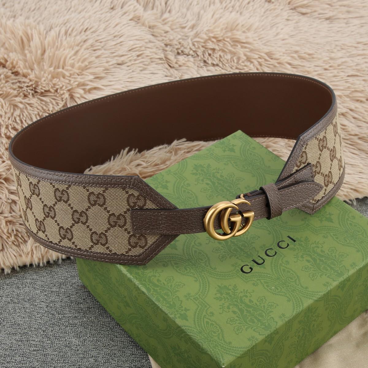 Gucci GG Marmont Wide Belt - DesignerGu