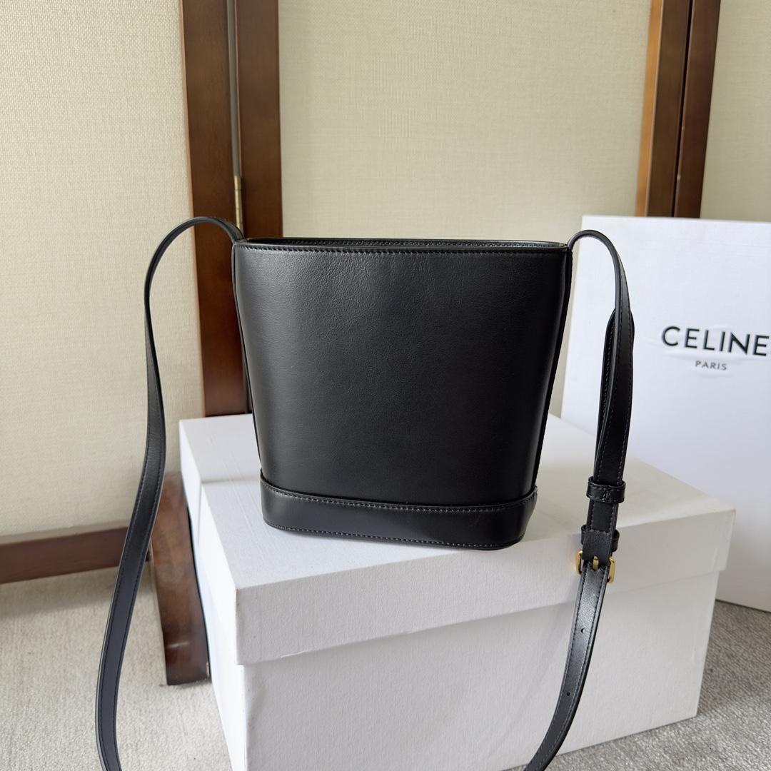 Celine Mini Bucket Cuir Triomphe In Smooth Calfskin  - DesignerGu