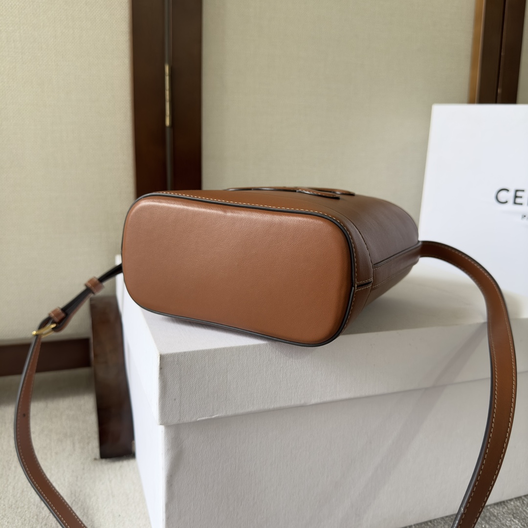 Celine Mini Bucket Cuir Triomphe In Smooth Calfskin  - DesignerGu