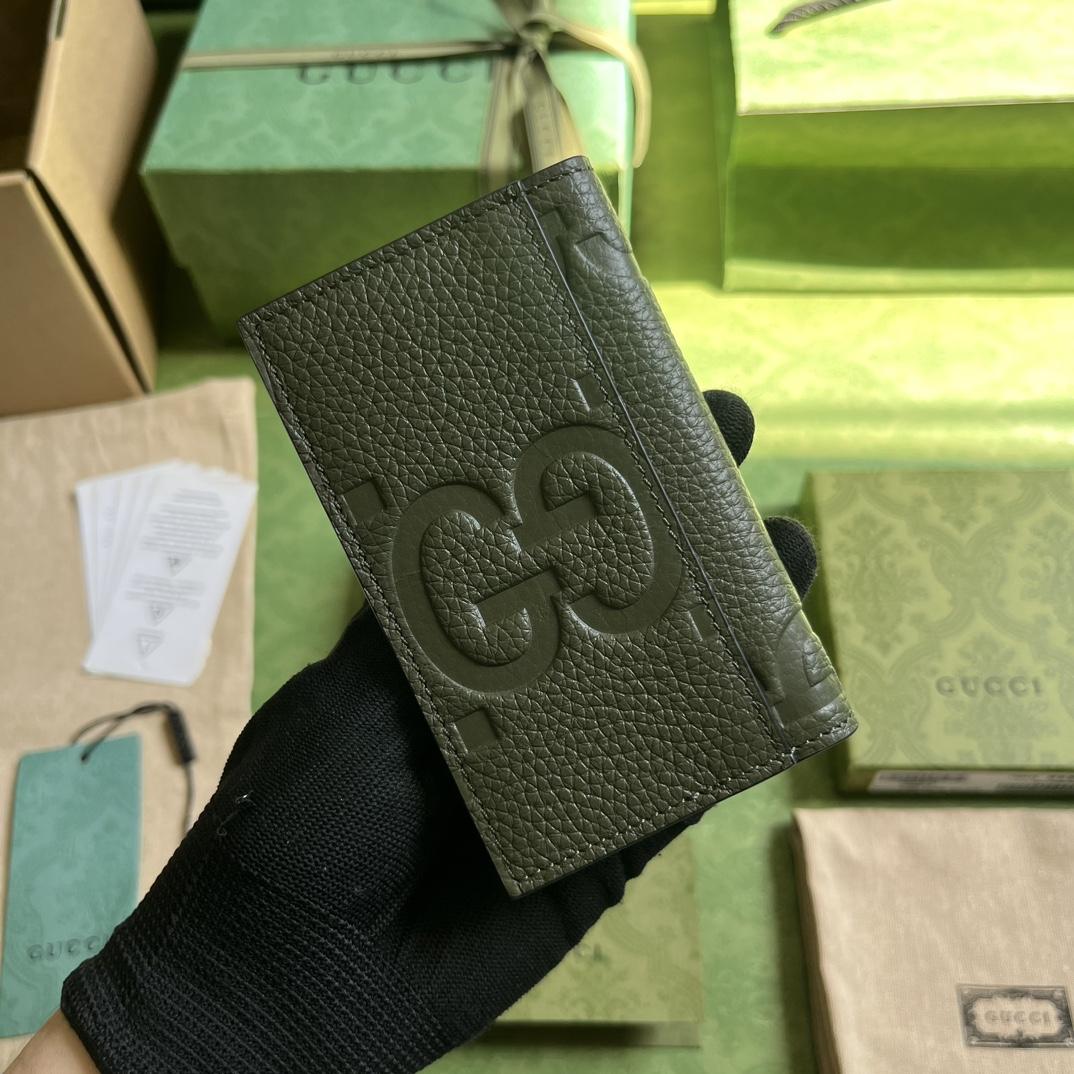 Gucci Jumbo GG Card Case - DesignerGu