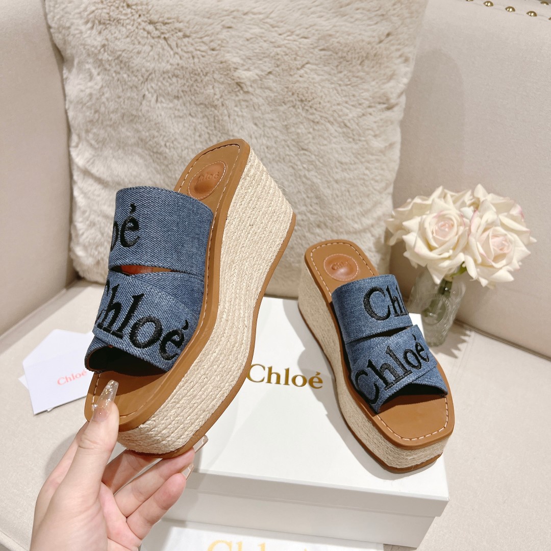 Chloe Woody Wedge Espadrille - DesignerGu