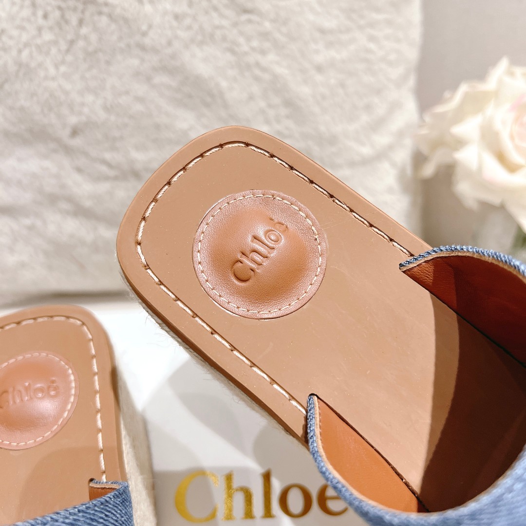 Chloe Woody Wedge Espadrille - DesignerGu