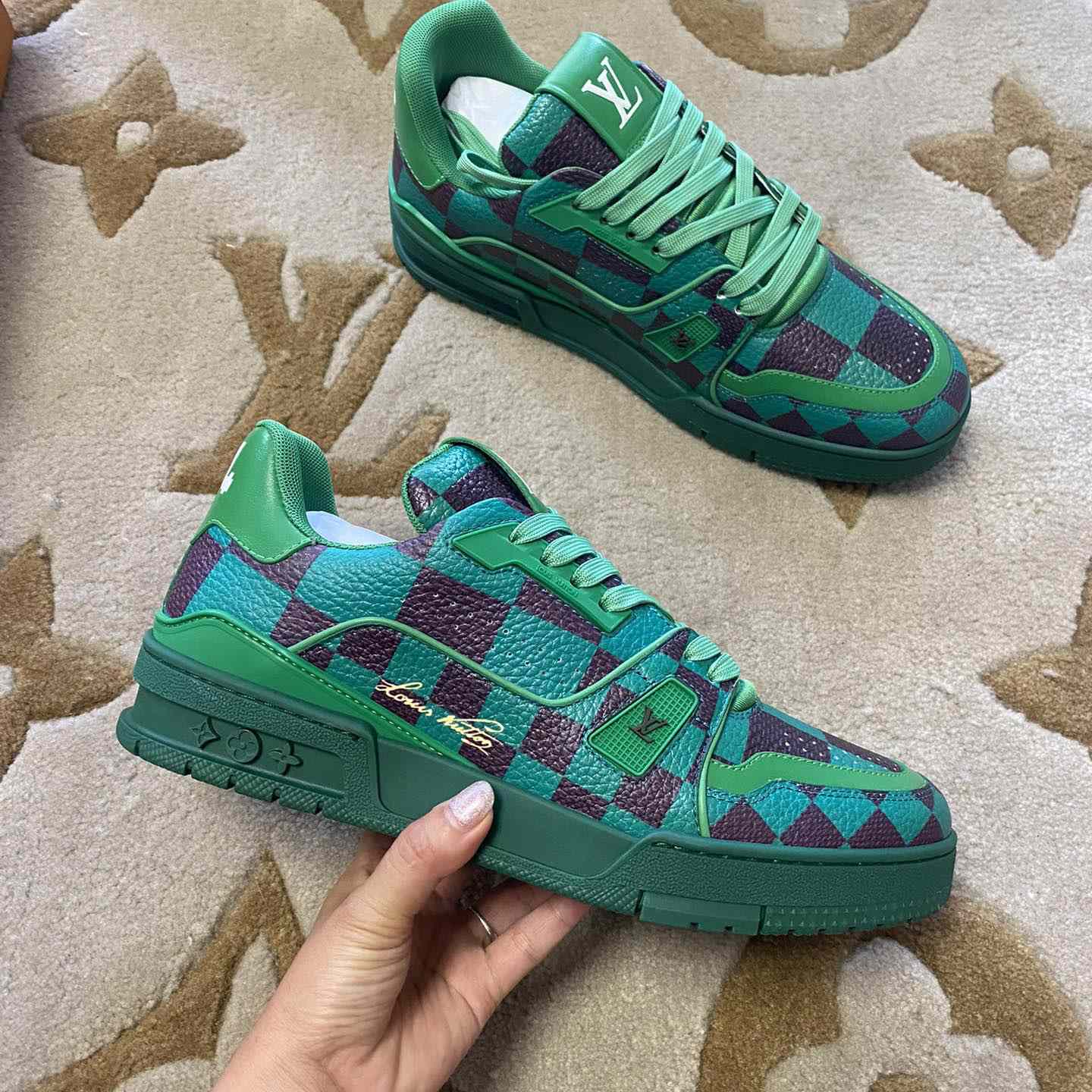 Louis Vuitton LV  Trainer Sneaker        - DesignerGu