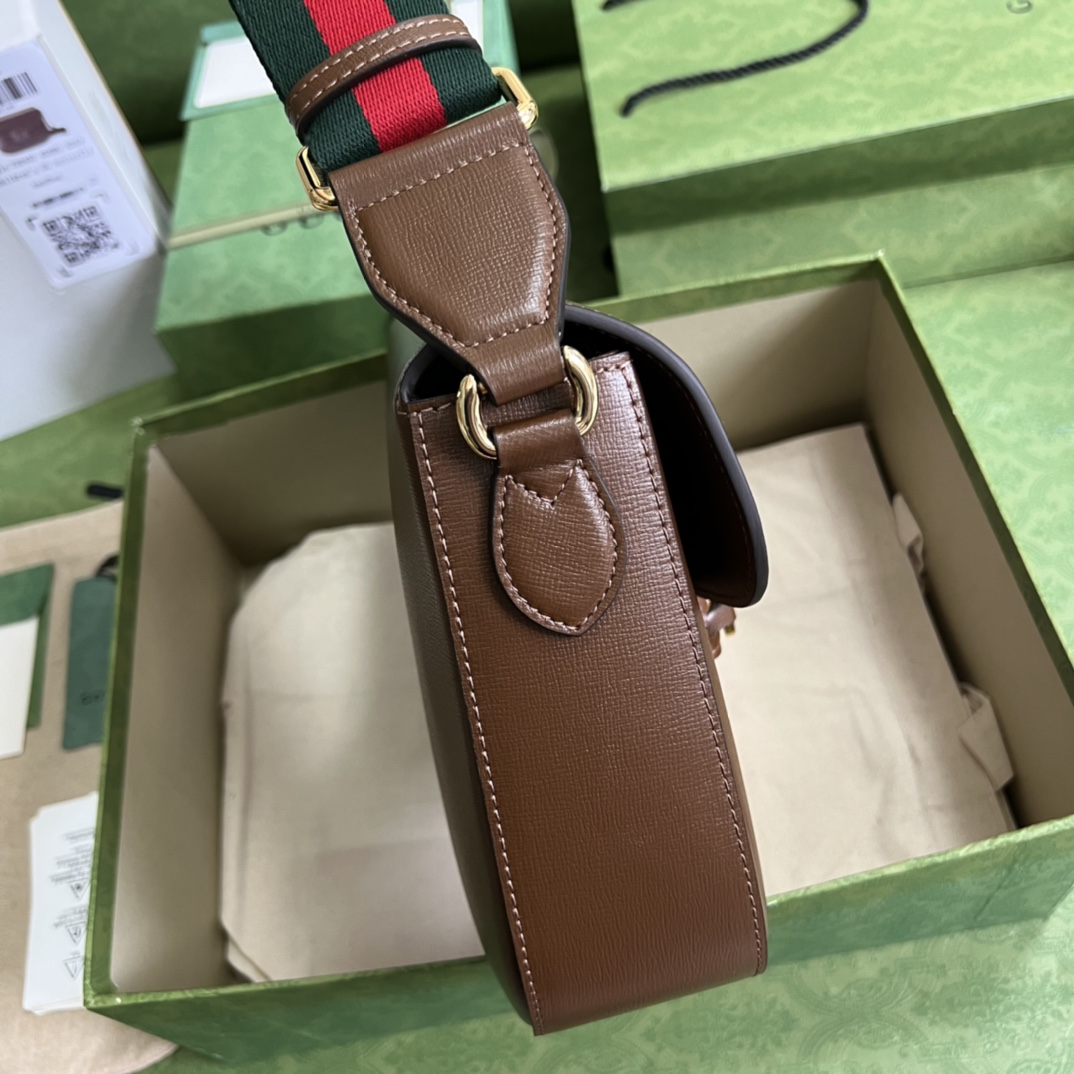 Gucci Horsebit 1955 Mini Bag(30*21*7.5cm)   - DesignerGu