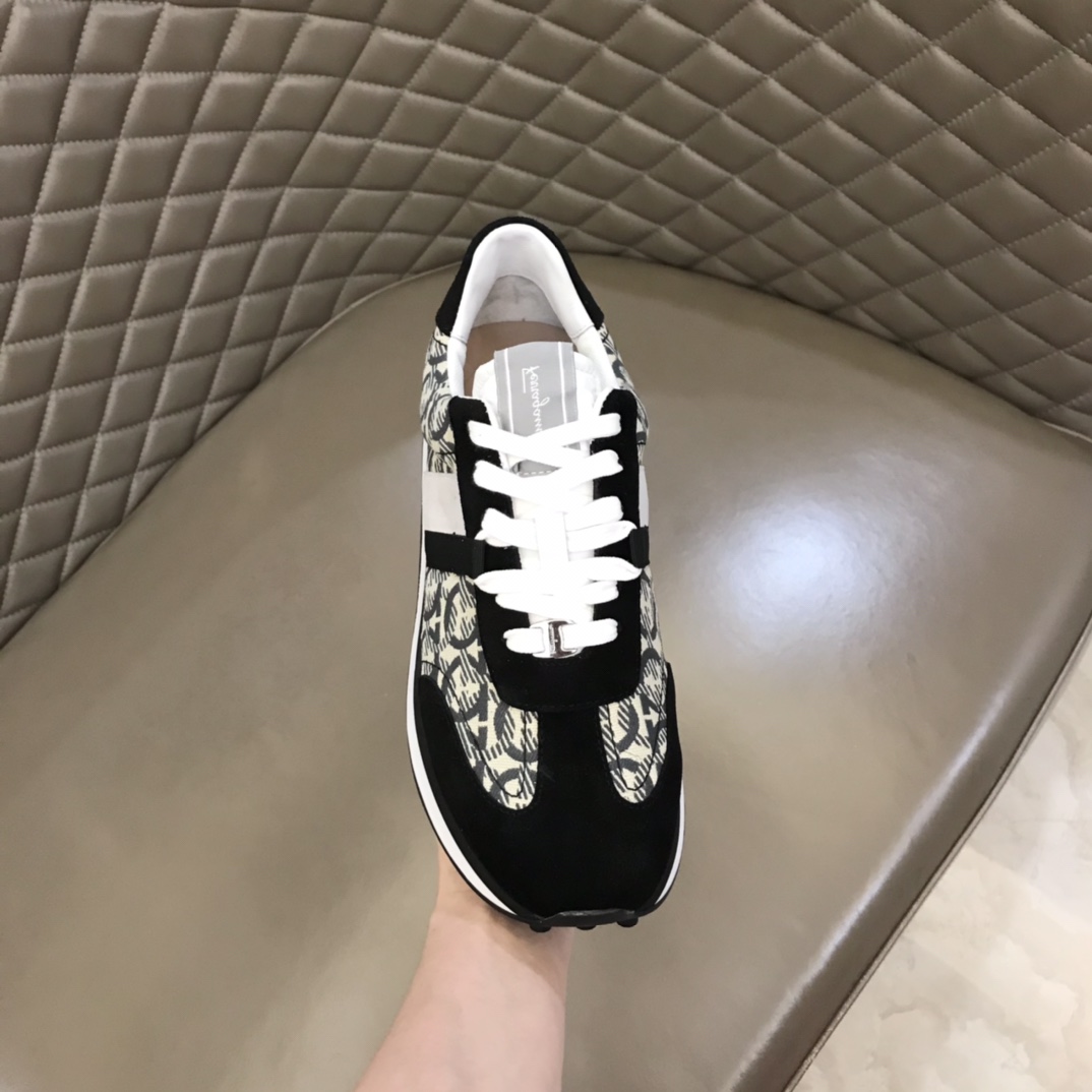 Ferragamo Fabric low-top Sneakers - DesignerGu