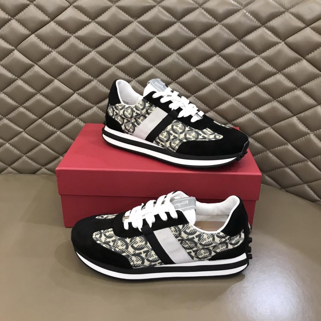 Ferragamo Fabric low-top Sneakers - DesignerGu