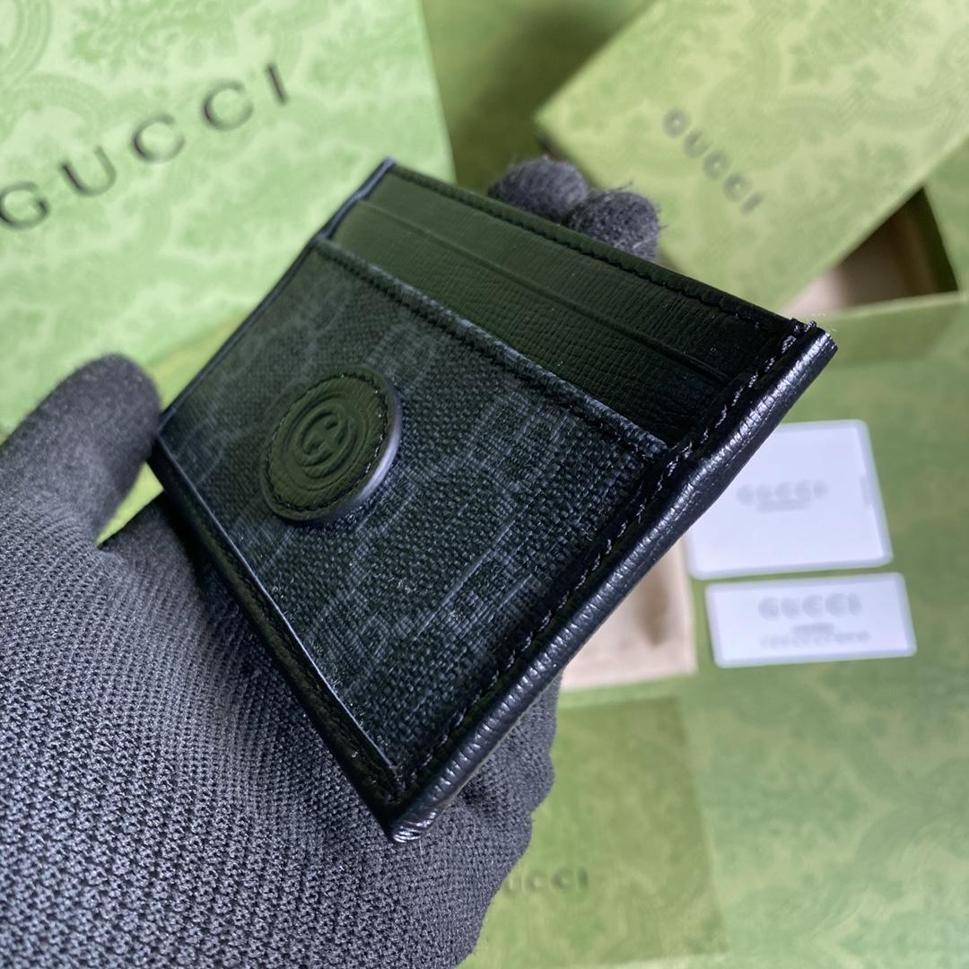 Gucci Card Case With Interlocking G (10*7cm) - DesignerGu