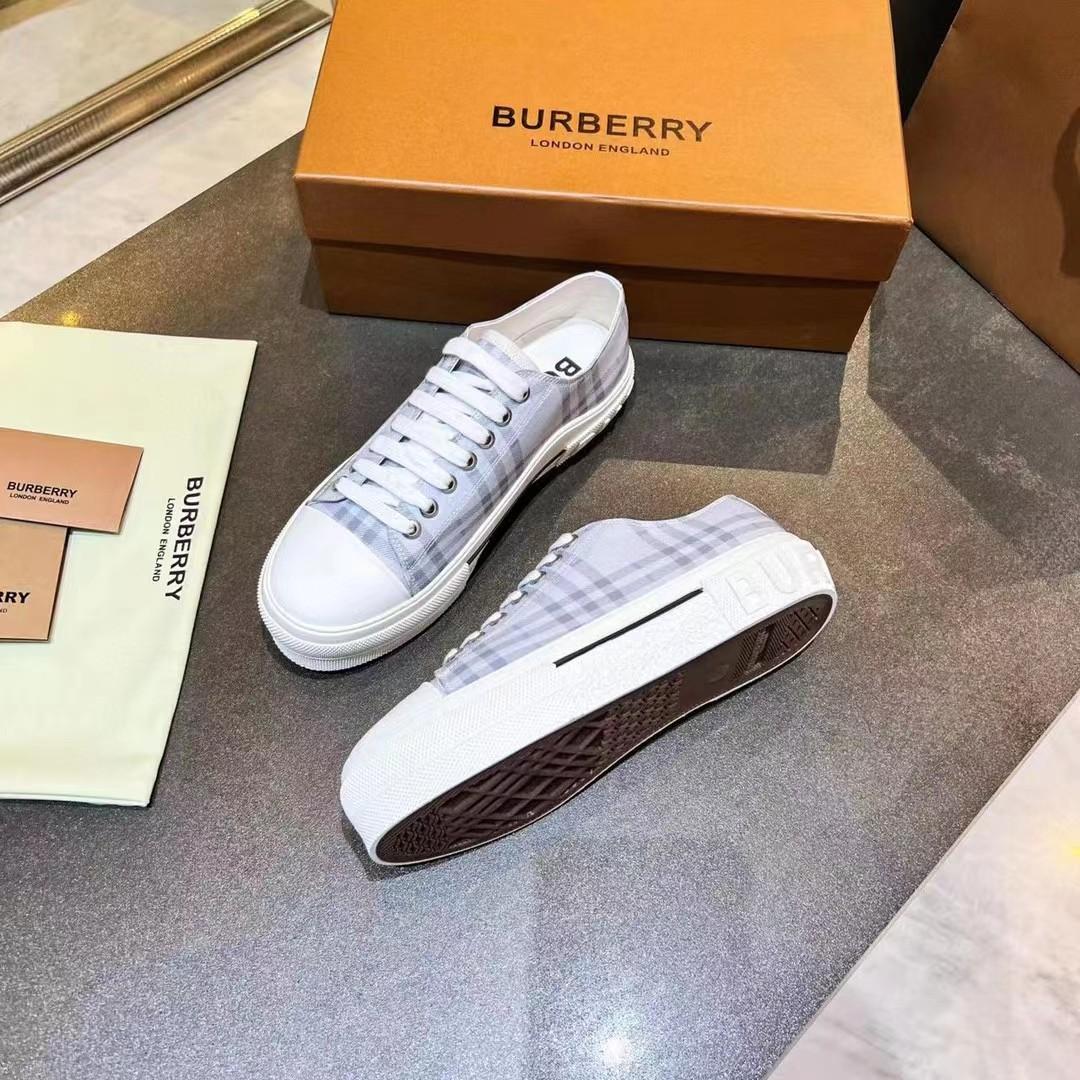 Burberry Check Cotton Sneakers - DesignerGu