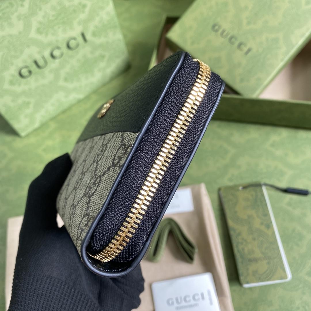 Gucci GG Marmont Zip Around Wallet(19-10-3.5cm)    - DesignerGu