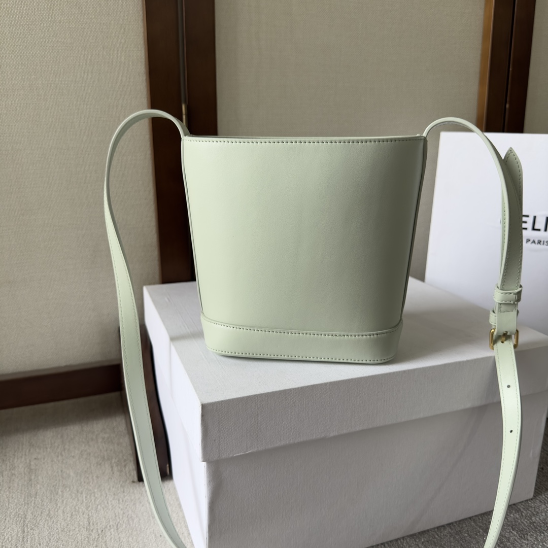 Celine Mini Bucket Cuir Triomphe In Smooth Calfskin  - DesignerGu