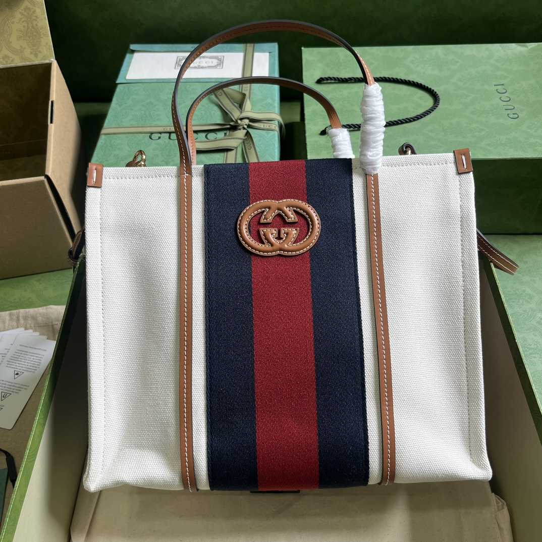 Gucci Small Interlocking G Tote Bag (30x 25x 15cm) - DesignerGu