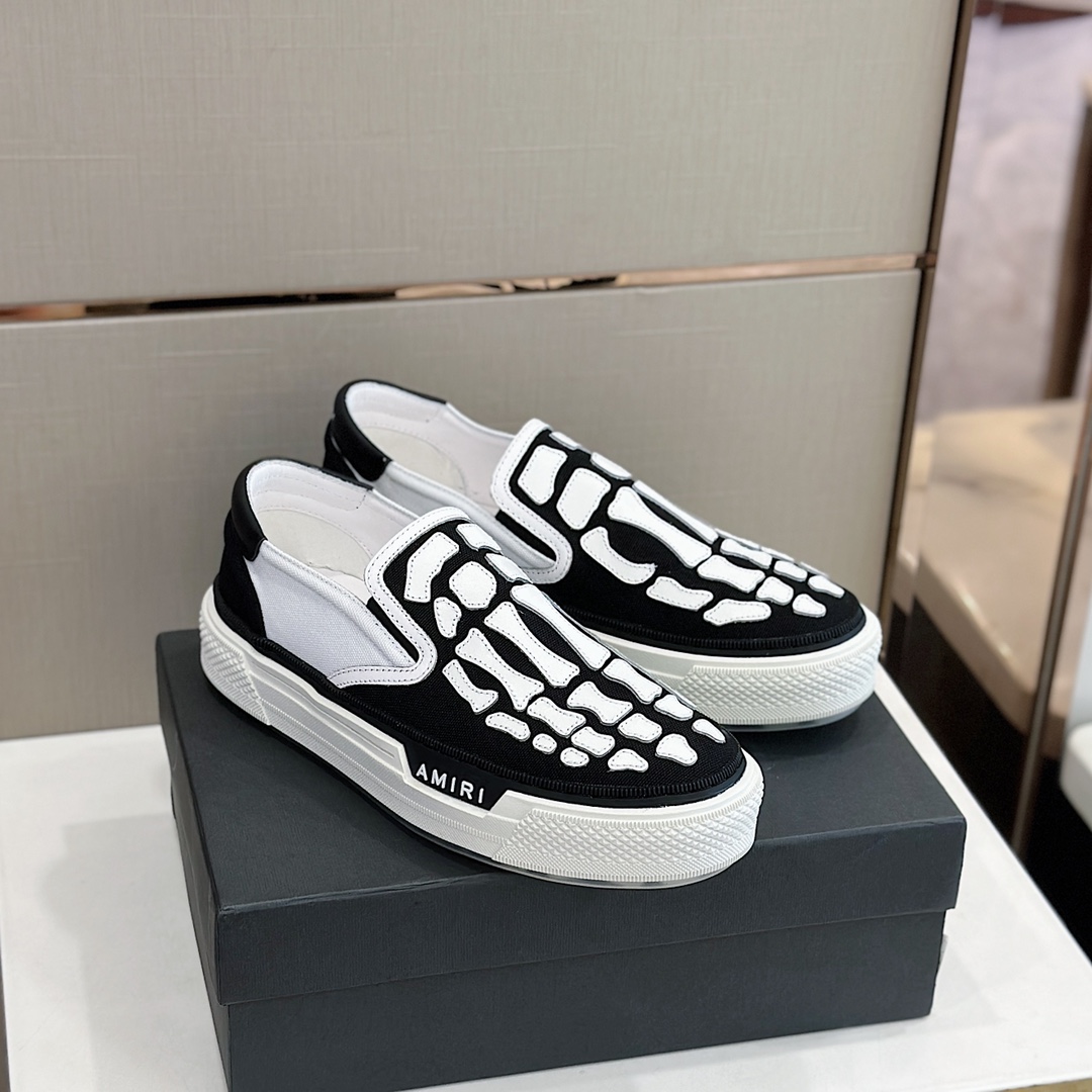 Amiri Skel Top Slip-on Sneakers - DesignerGu