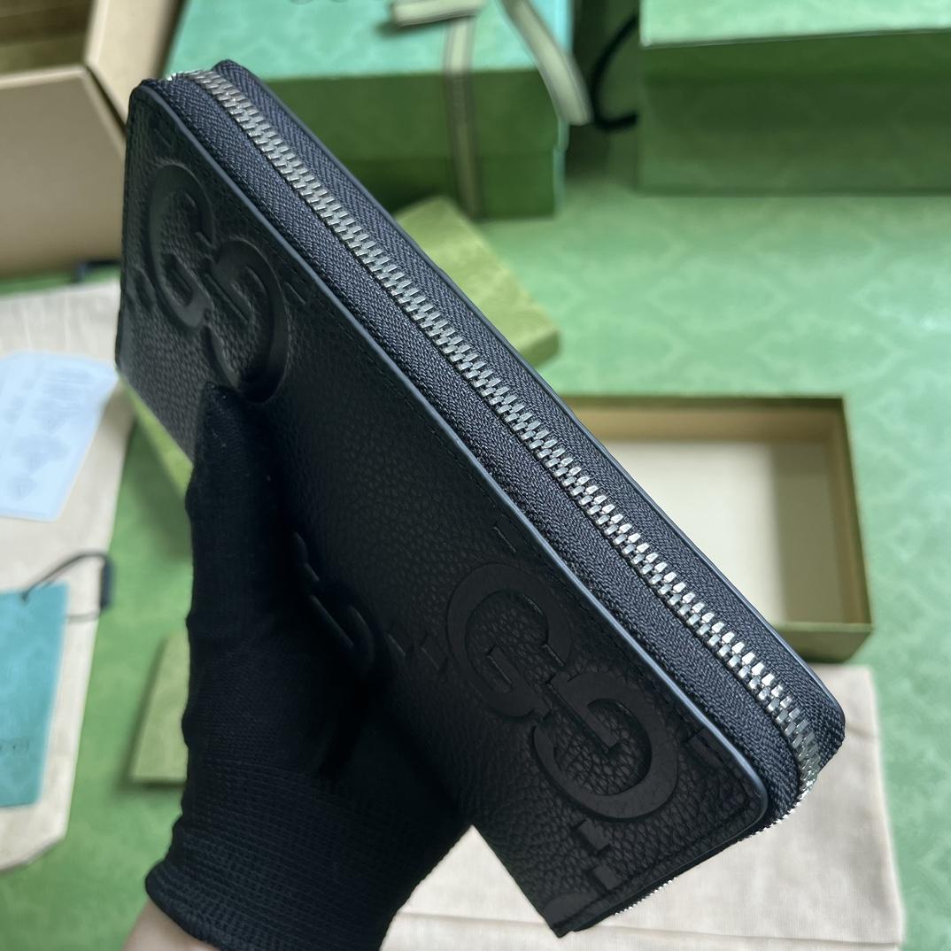 Gucci Jumbo GG Zip Around Wallet(19-10.5-2.5cm) - DesignerGu