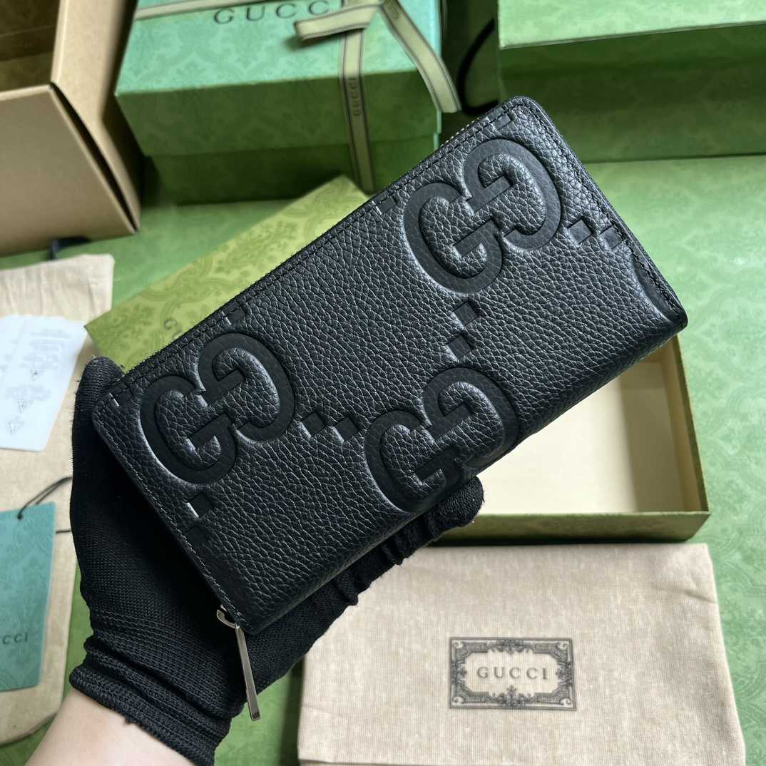 Gucci Jumbo GG Zip Around Wallet(19-10.5-2.5cm) - DesignerGu