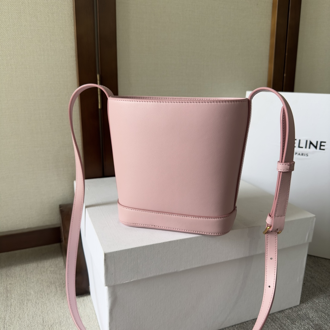 Celine Mini Bucket Cuir Triomphe In Smooth Calfskin  - DesignerGu