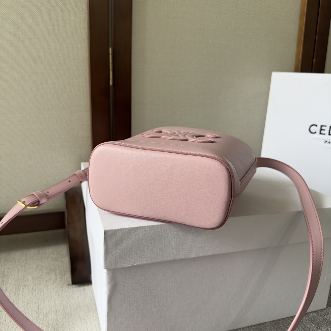 Celine Mini Bucket Cuir Triomphe In Smooth Calfskin  - DesignerGu