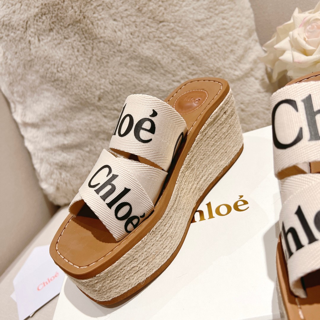 Chloe Woody Wedge Espadrille - DesignerGu