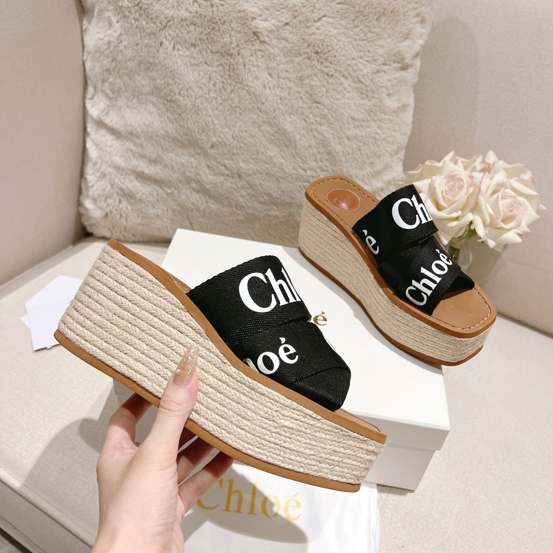 Chloe Woody Wedge Espadrille - DesignerGu