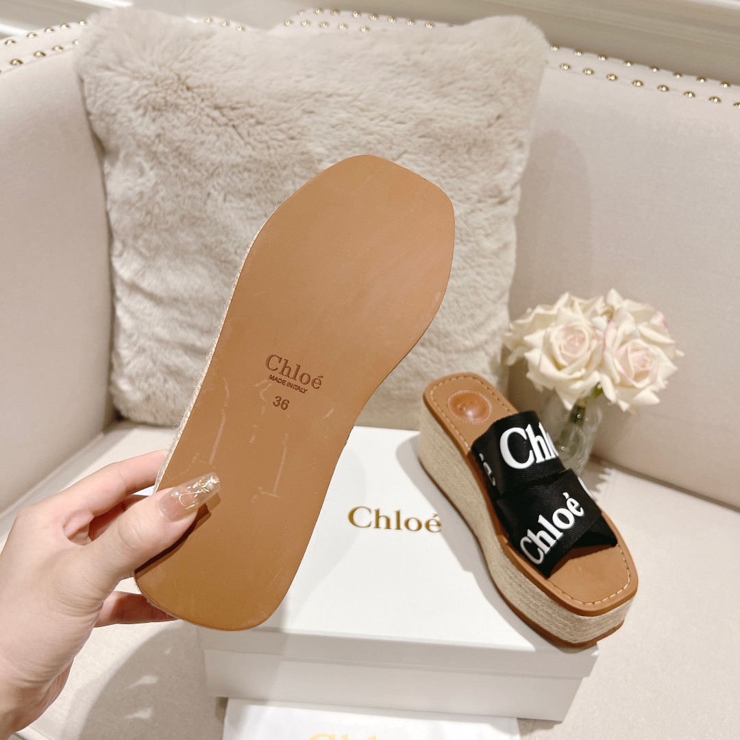 Chloe Woody Wedge Espadrille - DesignerGu