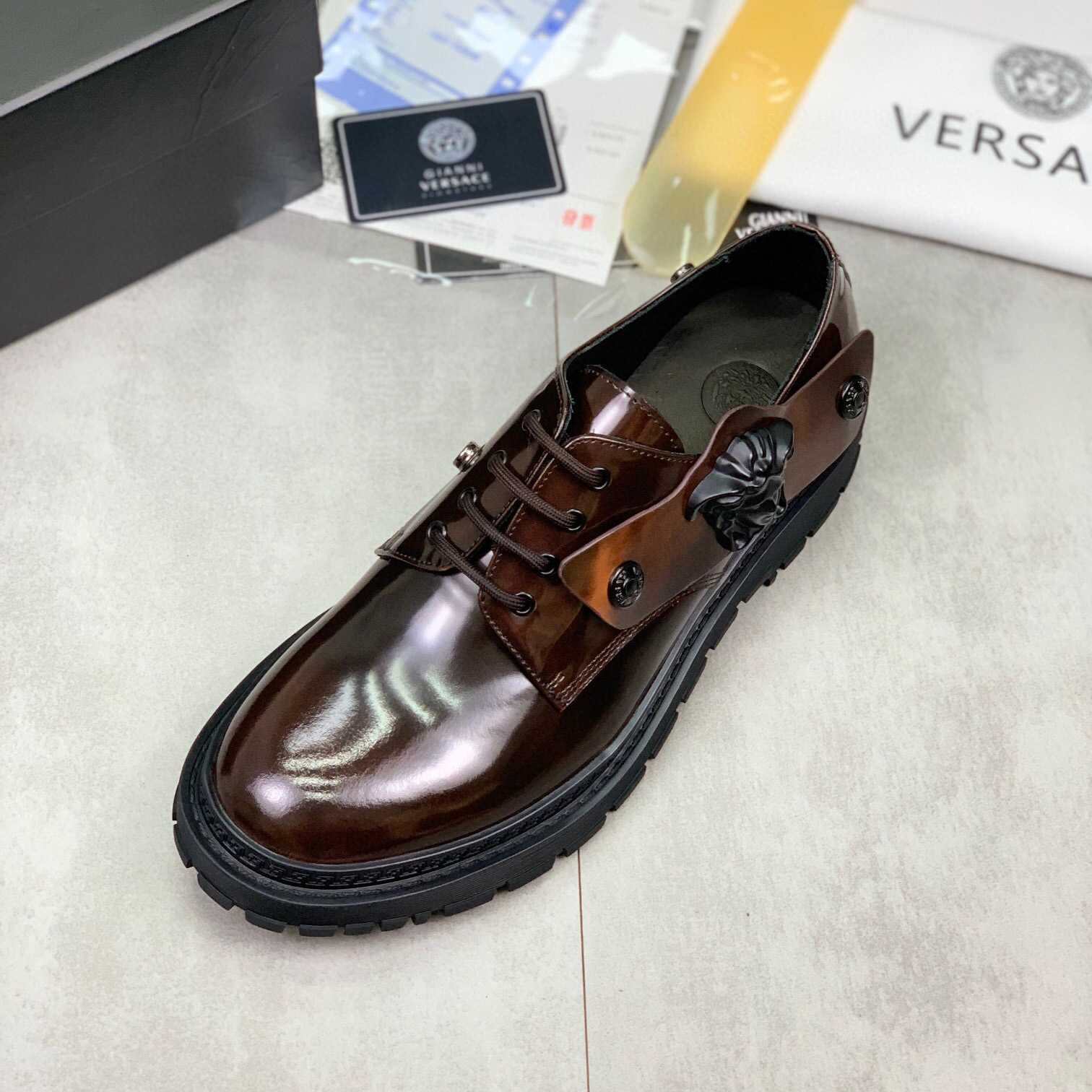 Versace Medusa Head-motif Derby Shoes - DesignerGu