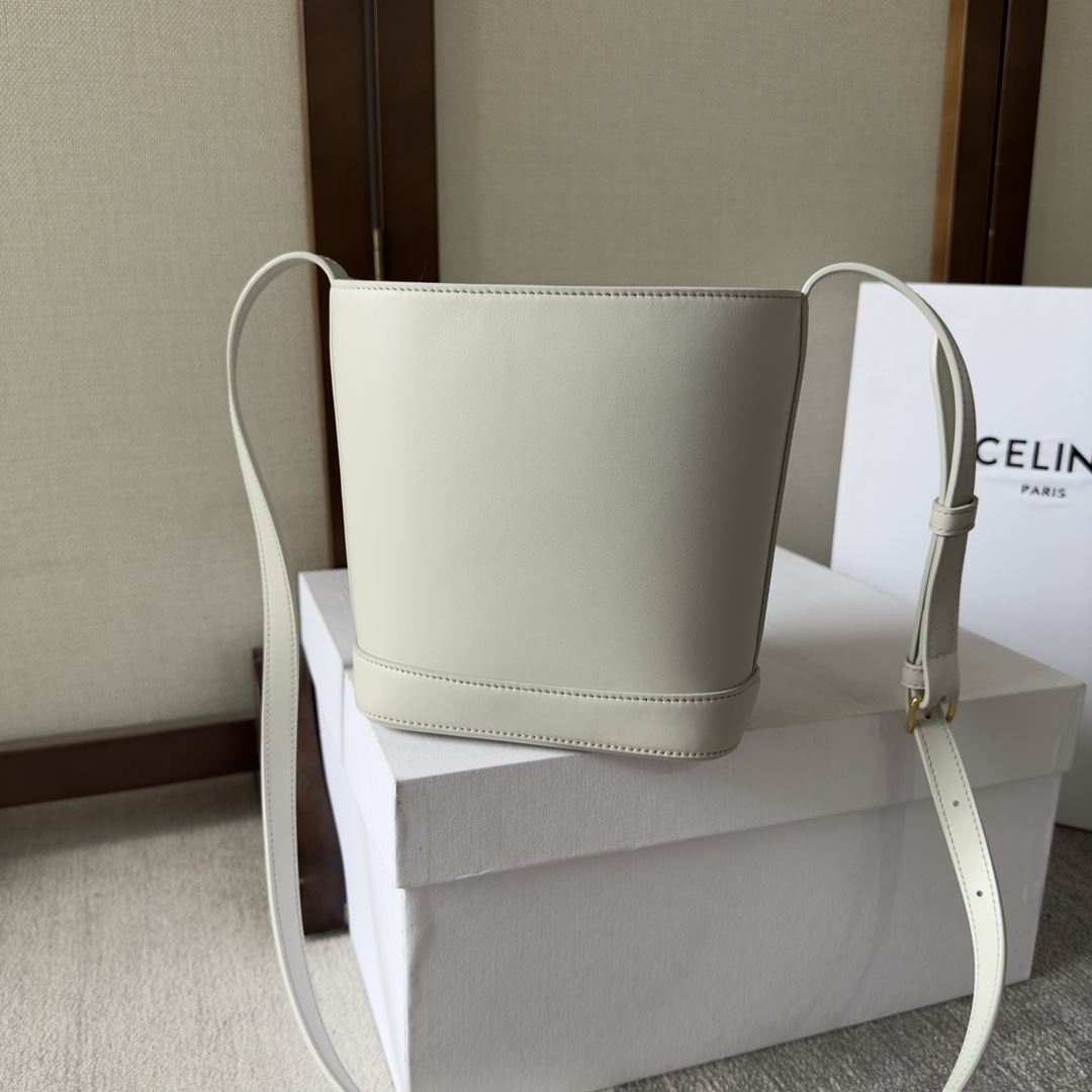 Celine Mini Bucket Cuir Triomphe In Smooth Calfskin  - DesignerGu