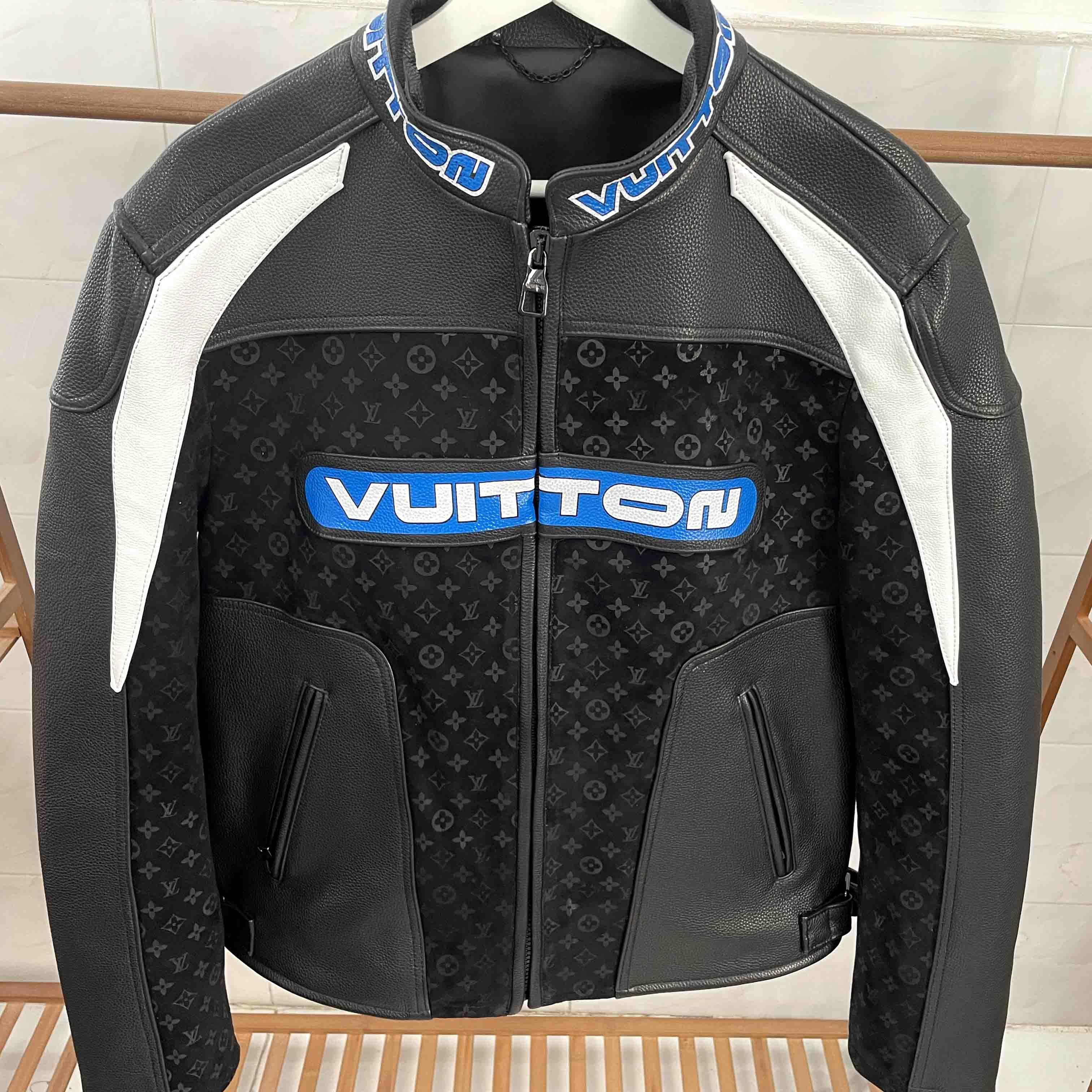 Louis Vuitton Leather Mix Biker - DesignerGu