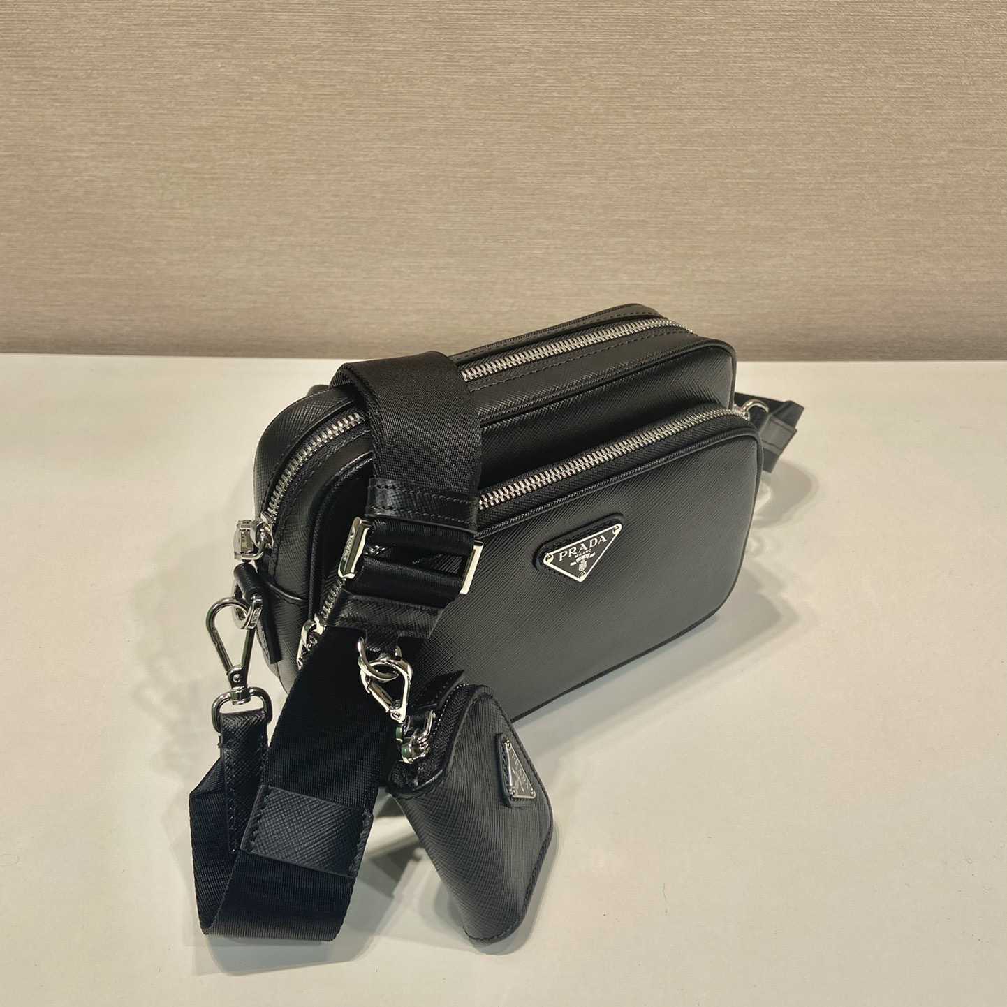 Prada Saffiano Leather Shoulder Bag - DesignerGu