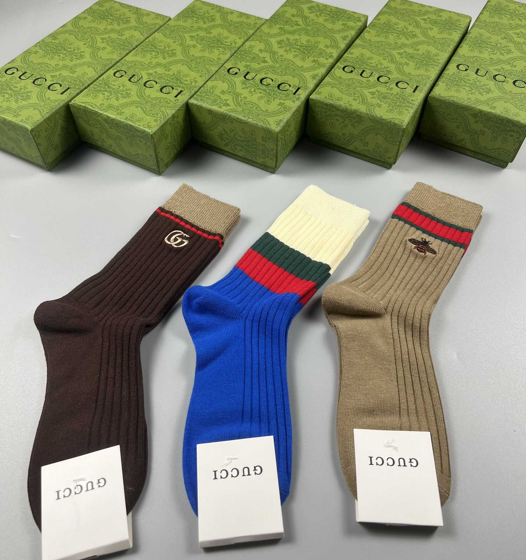 Gucci GG Socks/Box - DesignerGu