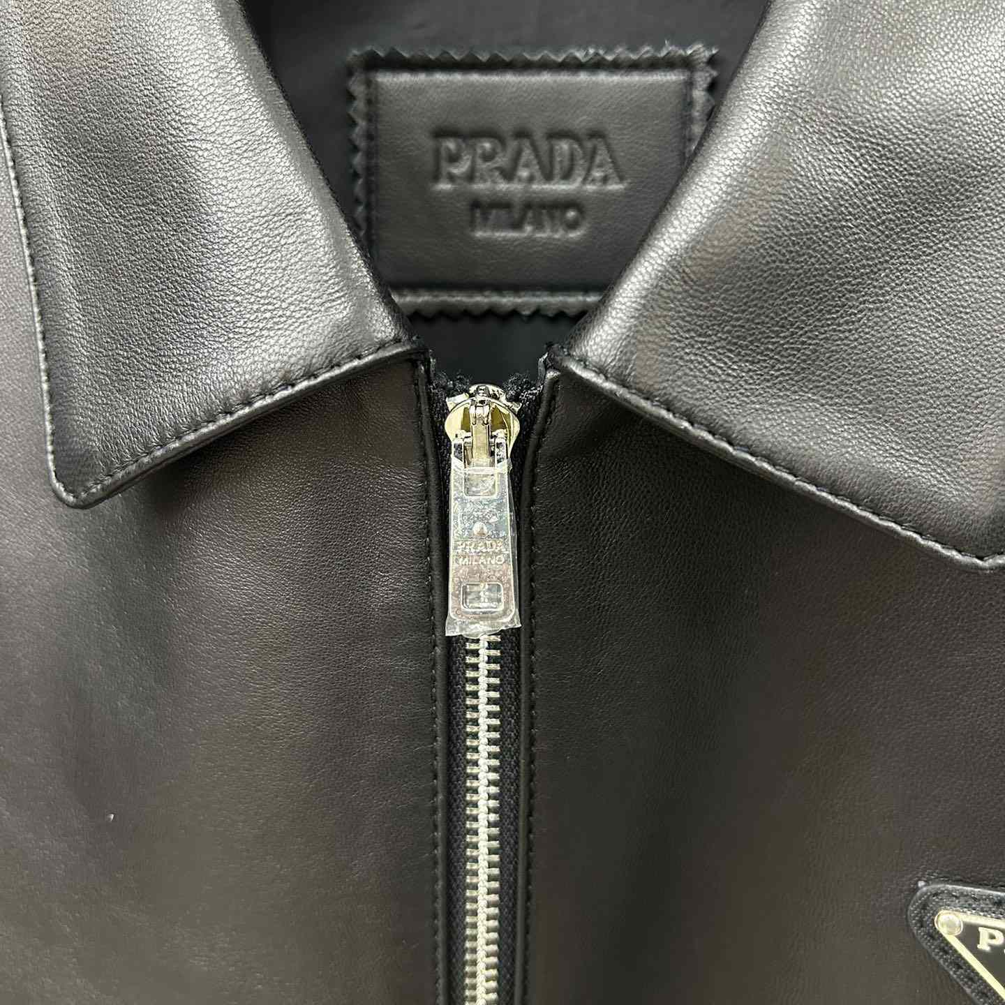 Prada Nappa Leather Blouson Jacket - DesignerGu