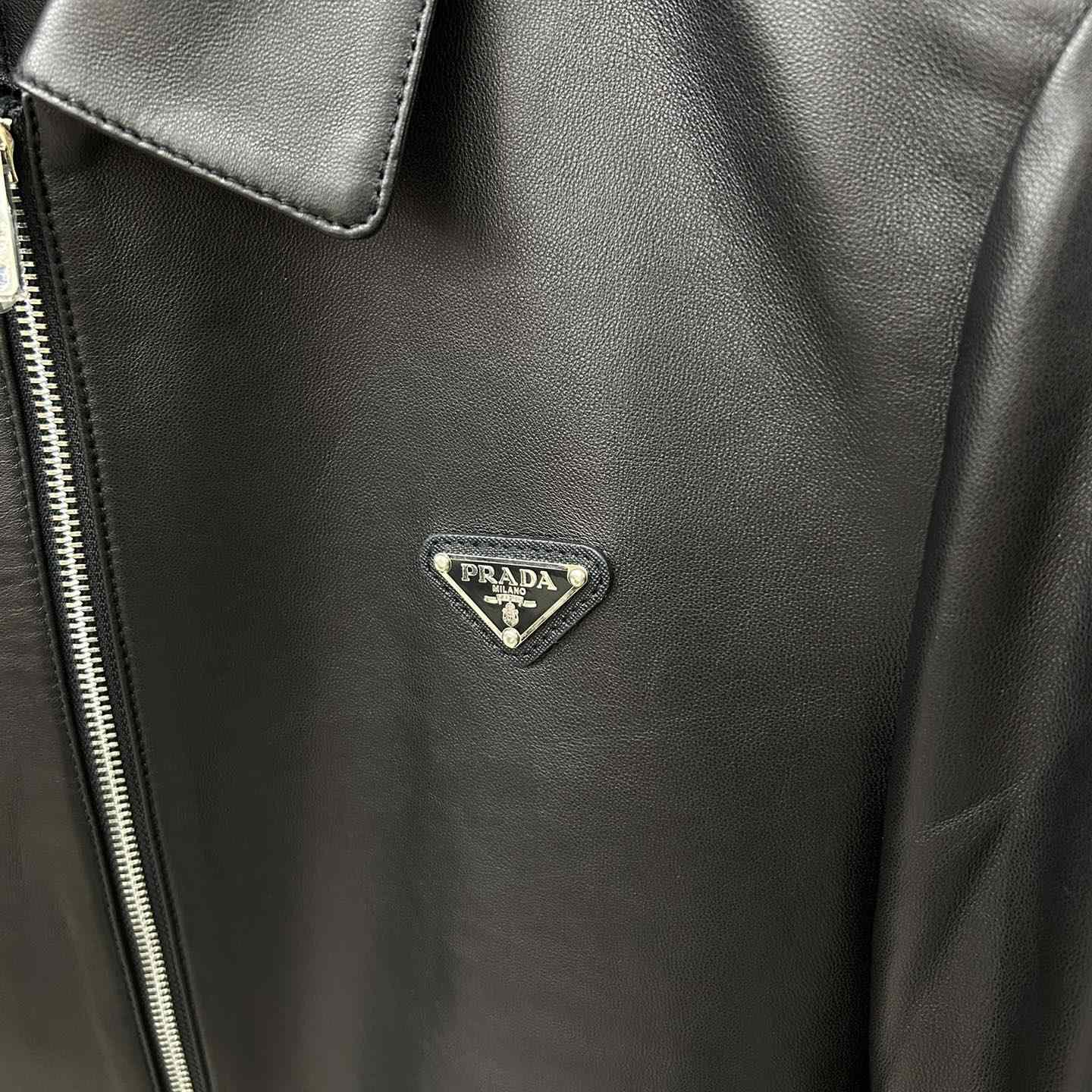 Prada Nappa Leather Blouson Jacket - DesignerGu