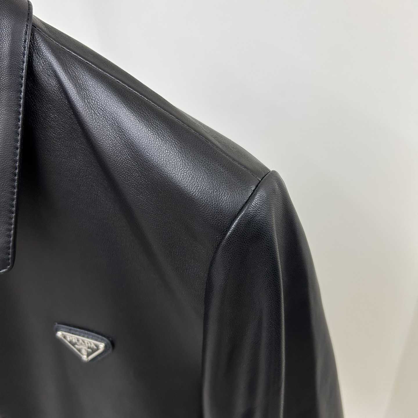 Prada Nappa Leather Blouson Jacket - DesignerGu