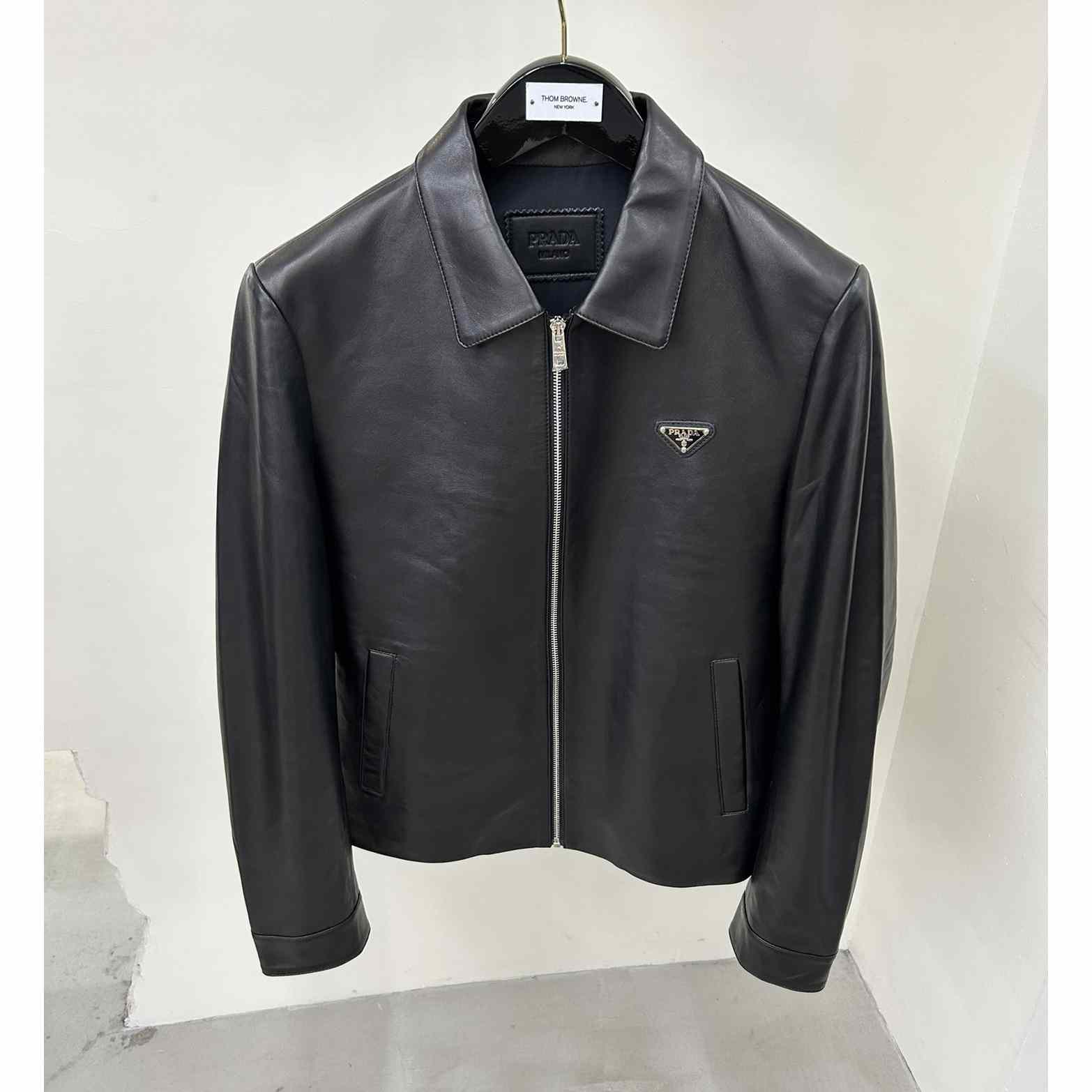 Prada Nappa Leather Blouson Jacket - DesignerGu